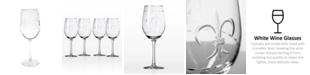 Rolf Glass Fleur De Lis White Wine 12Oz - Set Of 4 Glasses